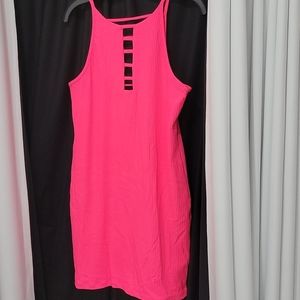 Victoria Secrets pink fun summer dress sz large